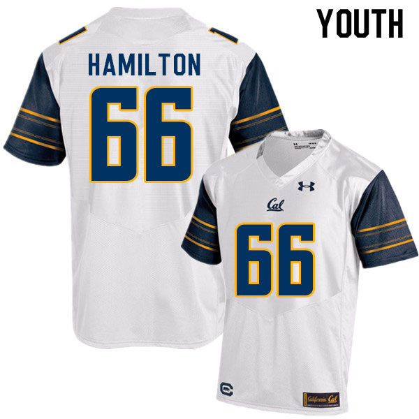 Youth #66 Colin Hamilton Cal Bears College Football Jerseys Sale-White